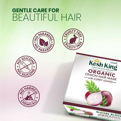 Kesh King Organic Onion Hair Mask With Curry Leaves - Distacart