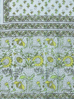 Thumbnail for Yufta Yellow and Blue printed kurta with Trouser and Dupatta
