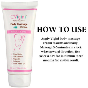 Vigini Natural Actives Bust Breast Body Toner Firming Massage Oil Cream - Distacart