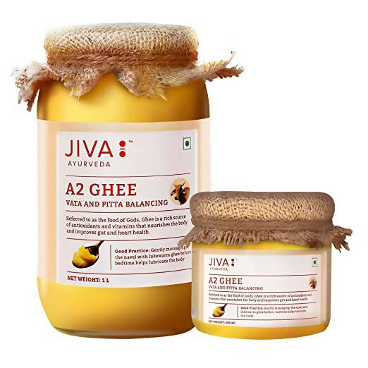 Jiva Ayurveda A2 Gir Desi Cow Ghee Combo - Distacart