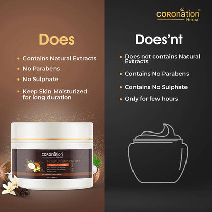 Coronation Herbal Coconut and Vanilla Moisturizing Cream - Distacart