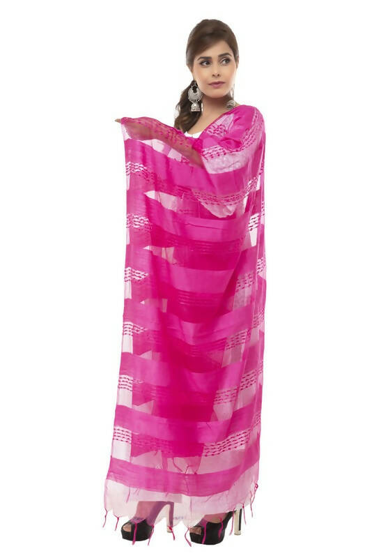 Mominos Fashion Moeza Cotton Payal Design Pink Dupatta - Distacart