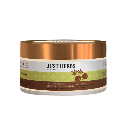Just Herbs Moisturising Hair Mask with Amla and Shankhpushpi - Distacart