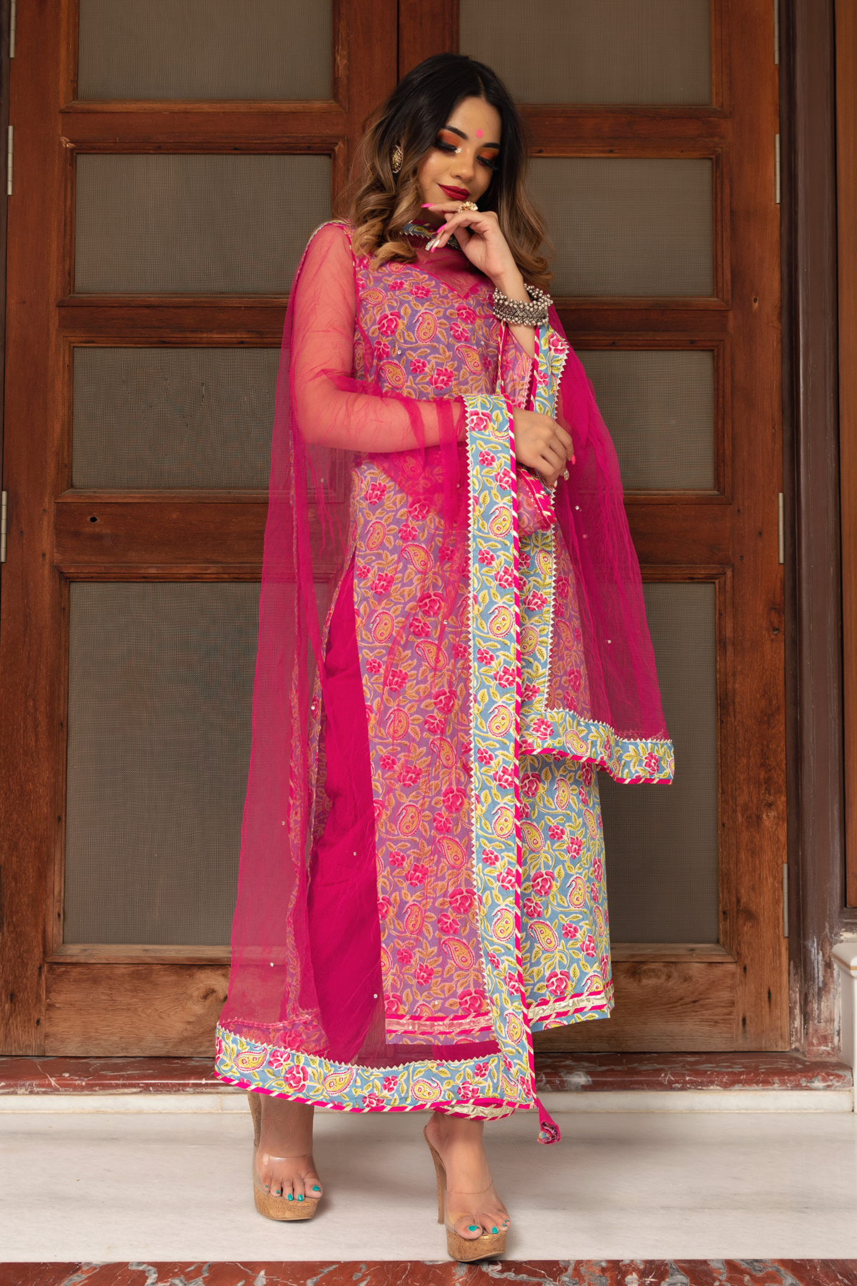 Pomcha Jaipur Straight Cotton Suit Set - Distacart