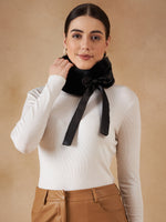 Thumbnail for InWeave Women's Black Fur Neckpiece - Distacart