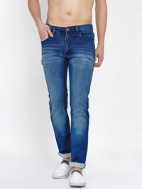 Thumbnail for Men Blue Heavy Fade Jeans - Bhama - Distacart