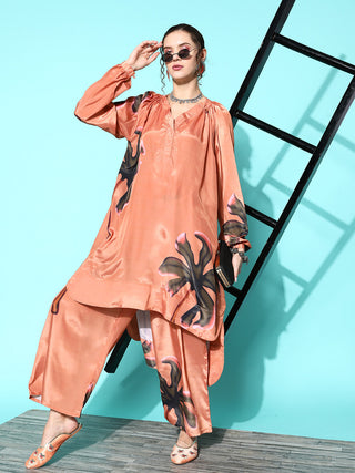 InWeave Women's Faun Big Tree Print Kurta Set - Distacart