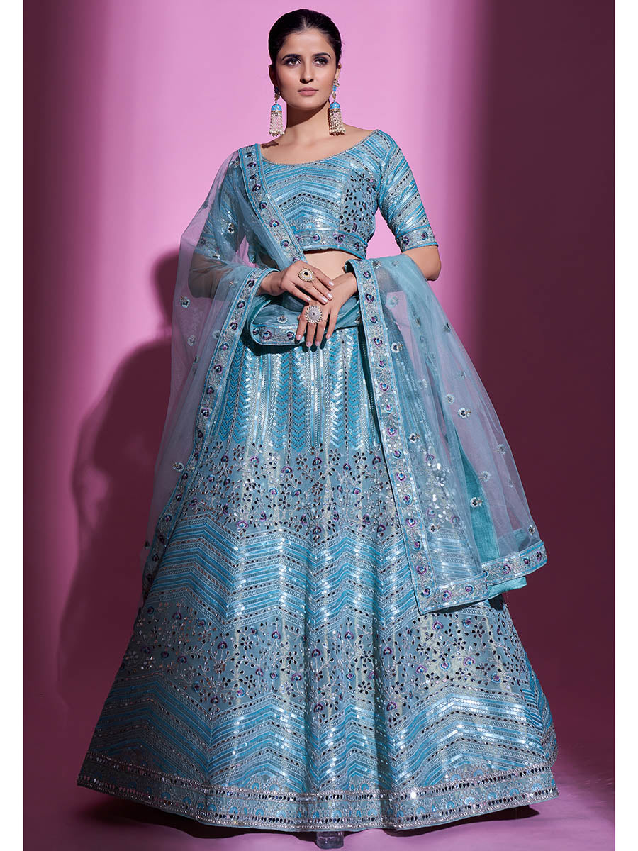 Myra Firozi Gota Silk Embroidered Designer Lehenga Choli - Distacart