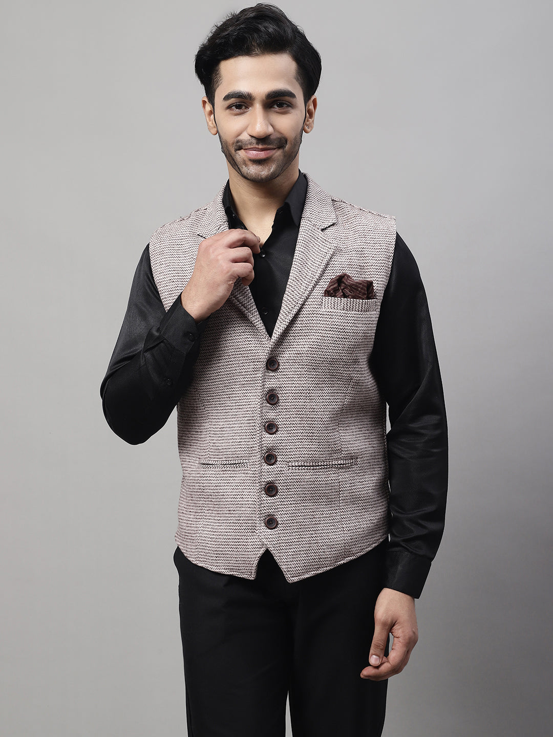 Even Apparels Men's Cream Pure Wool Nehru Jacket - Distacart