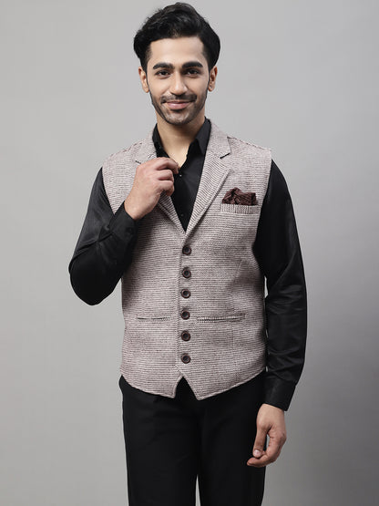 Even Apparels Men's Cream Pure Wool Nehru Jacket - Distacart