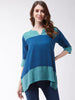 InWeave Women's Peacock Blue Top - Distacart