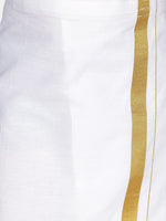 Thumbnail for Sethukrishna Boys Red & White Shirt and Veshti Set - Distacart