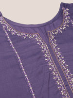 Thumbnail for Kalini Plus Size Floral Embroidered Kurta With Trousers & Dupatta - Distacart
