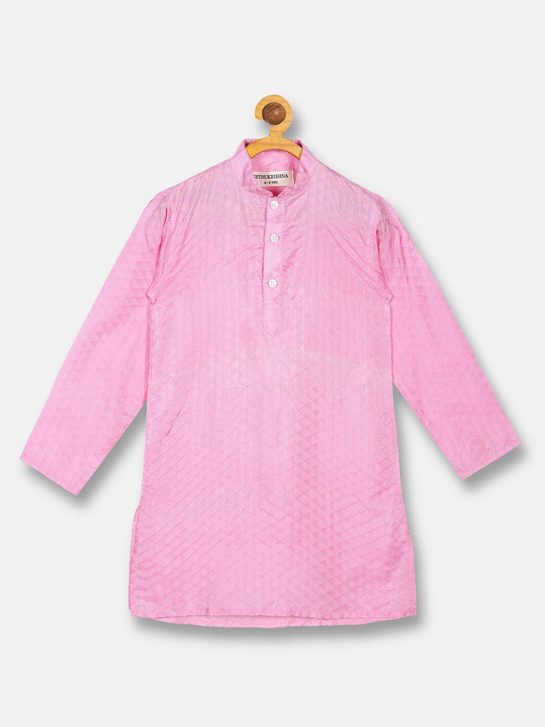 Sethukrishna Boys Pink Kurta with Pyjamas set - Distacart