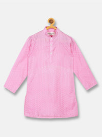 Thumbnail for Sethukrishna Boys Pink Kurta with Pyjamas set - Distacart