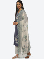 Thumbnail for Biba Women Floral Printed V-Neck Kurta with Palazzos - Distacart