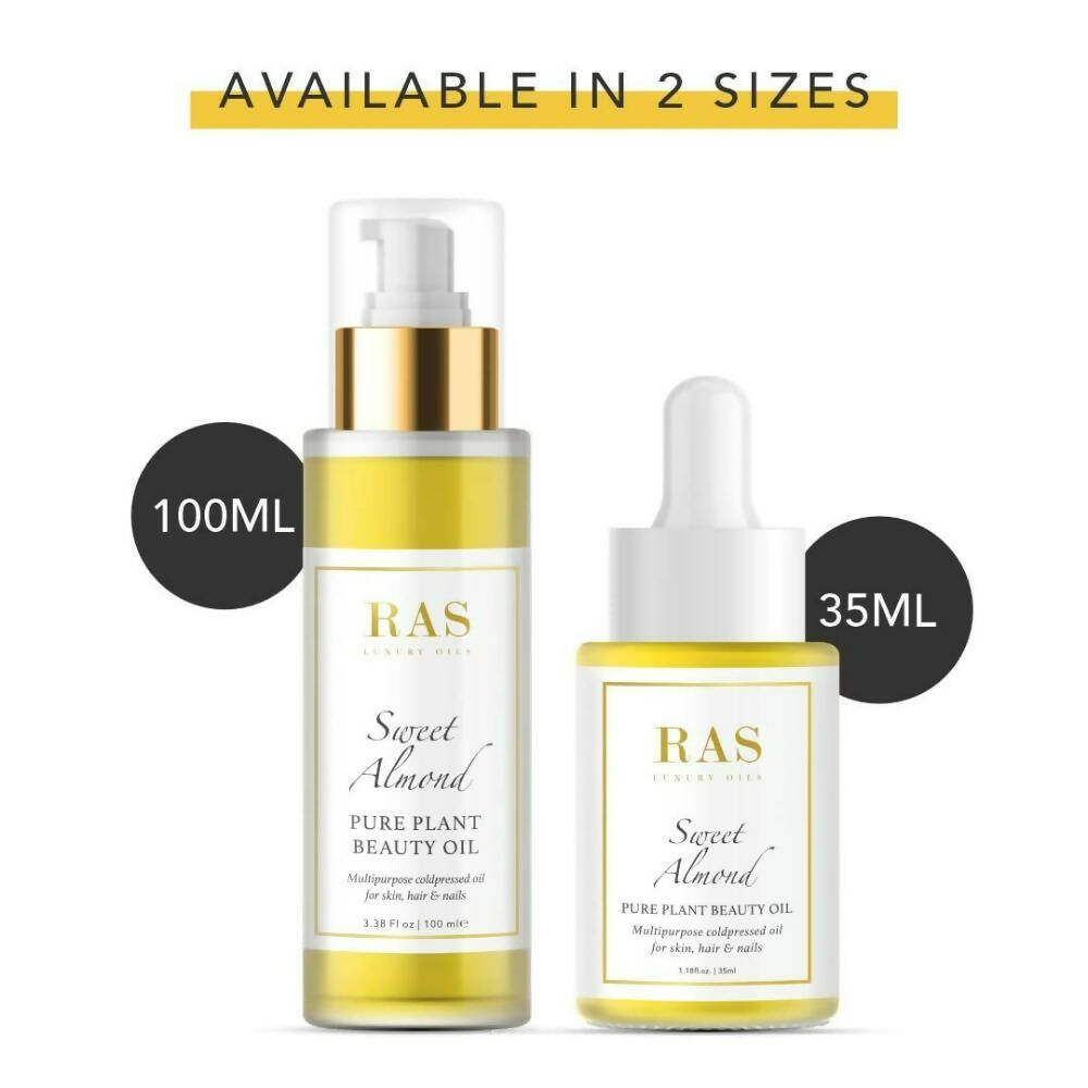 Ras Luxury Oils Sweet Almond Pure Plant Oil - Distacart