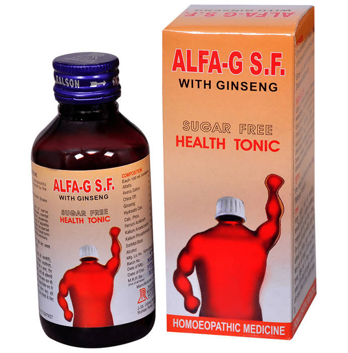 Ralson Remedies Alfa-G S.F. with Ginseng Sugar Free Tonic