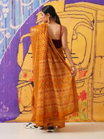 Thumbnail for Tikhi Imli Leheriya Zari Jute Silk Ready to Wear Saree - Distacart