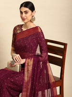 Thumbnail for Mitera Floral Printed Pure Chiffon Saree - Distacart