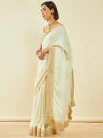 Thumbnail for Soch Floral Printed & Embroidered Saree - Distacart