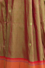 Thumbnail for Very Much Indian Handloom Silk Muniya Border Paithani Dual Tone Beautiful Pink Green - Distacart
