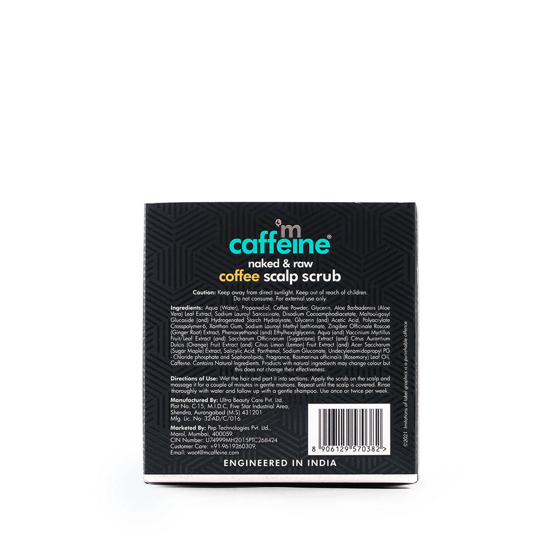 mCaffeine Raw Coffee Scalp Scrub - Distacart