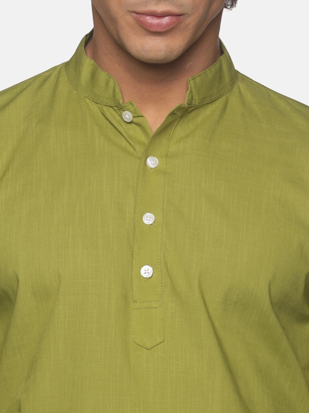 Sethukrishna Men Green Pure Cotton Kurta with Pyjamas - Distacart