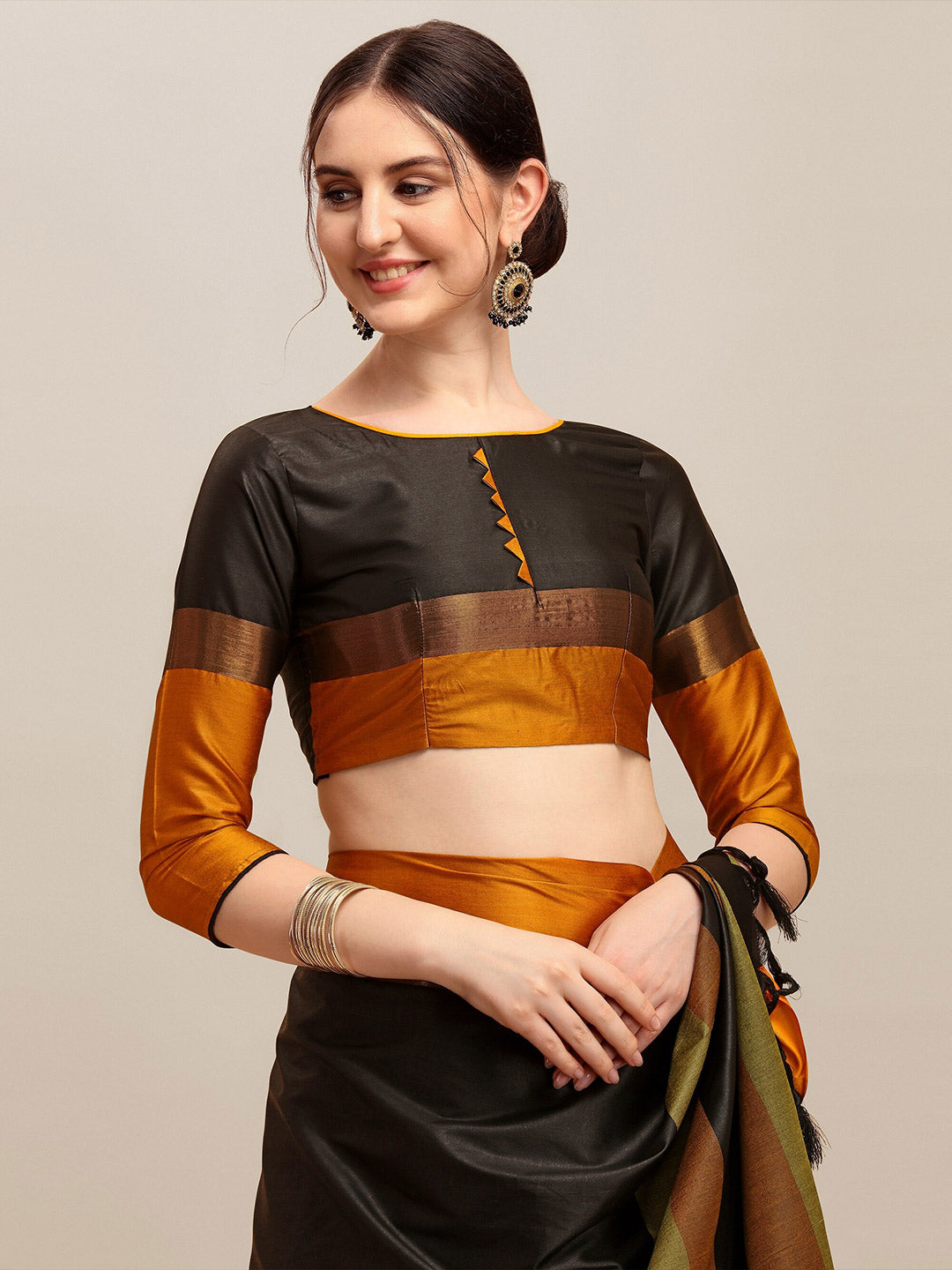 Kalini Embroidered Silk Cotton Saree - Distacart