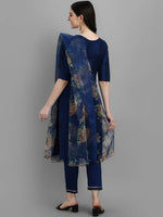 Thumbnail for Kalini Ethnic Motifs Embroidered Sequined Zari Kurta with Trousers & Dupatta - Distacart