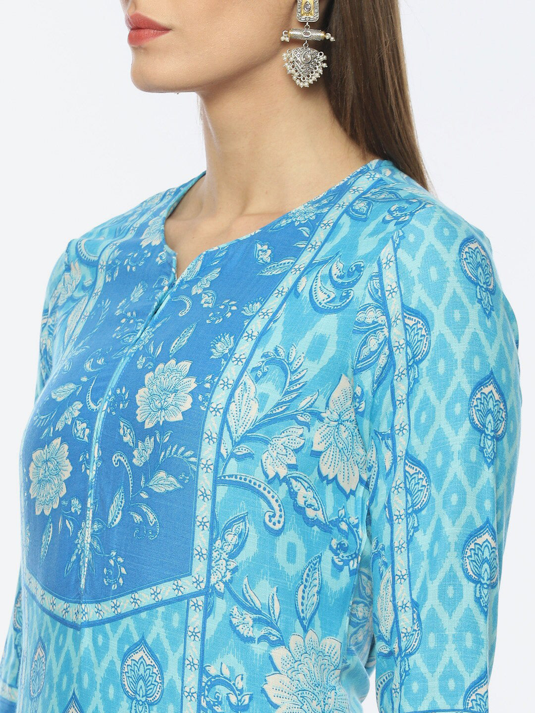 Biba Women Ethnic Motifs Printed Kurta - Distacart