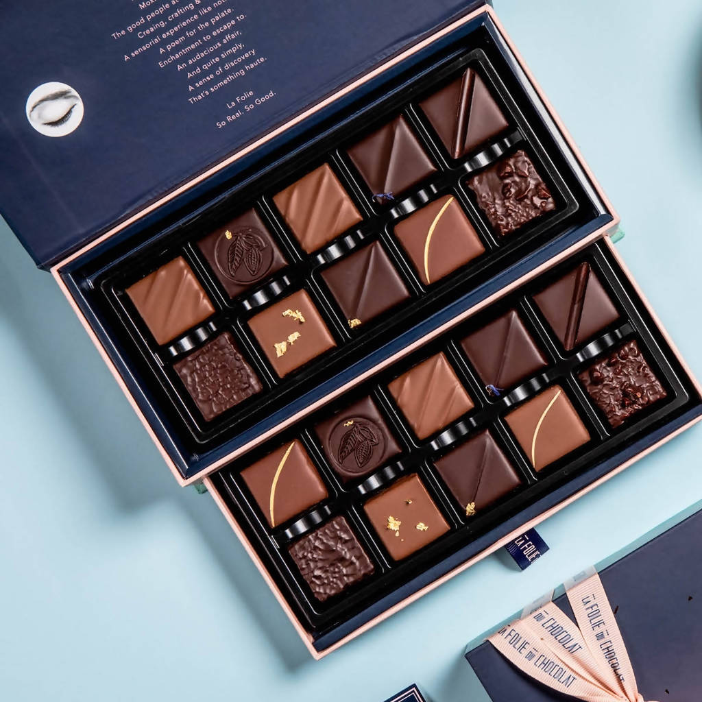 La Folie Box Of 20 - Ganaches (Assorted) - Distacart