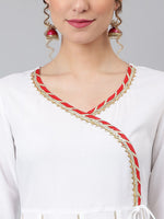 Thumbnail for Khushal K Women Angrakha Kurta with Trousers & Dupatta - Distacart