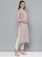 Thumbnail for HERE&NOW Floral Printed Floral Kurta - Distacart