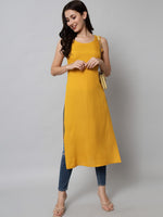 Thumbnail for Kalini Women Yellow Kurta - Distacart