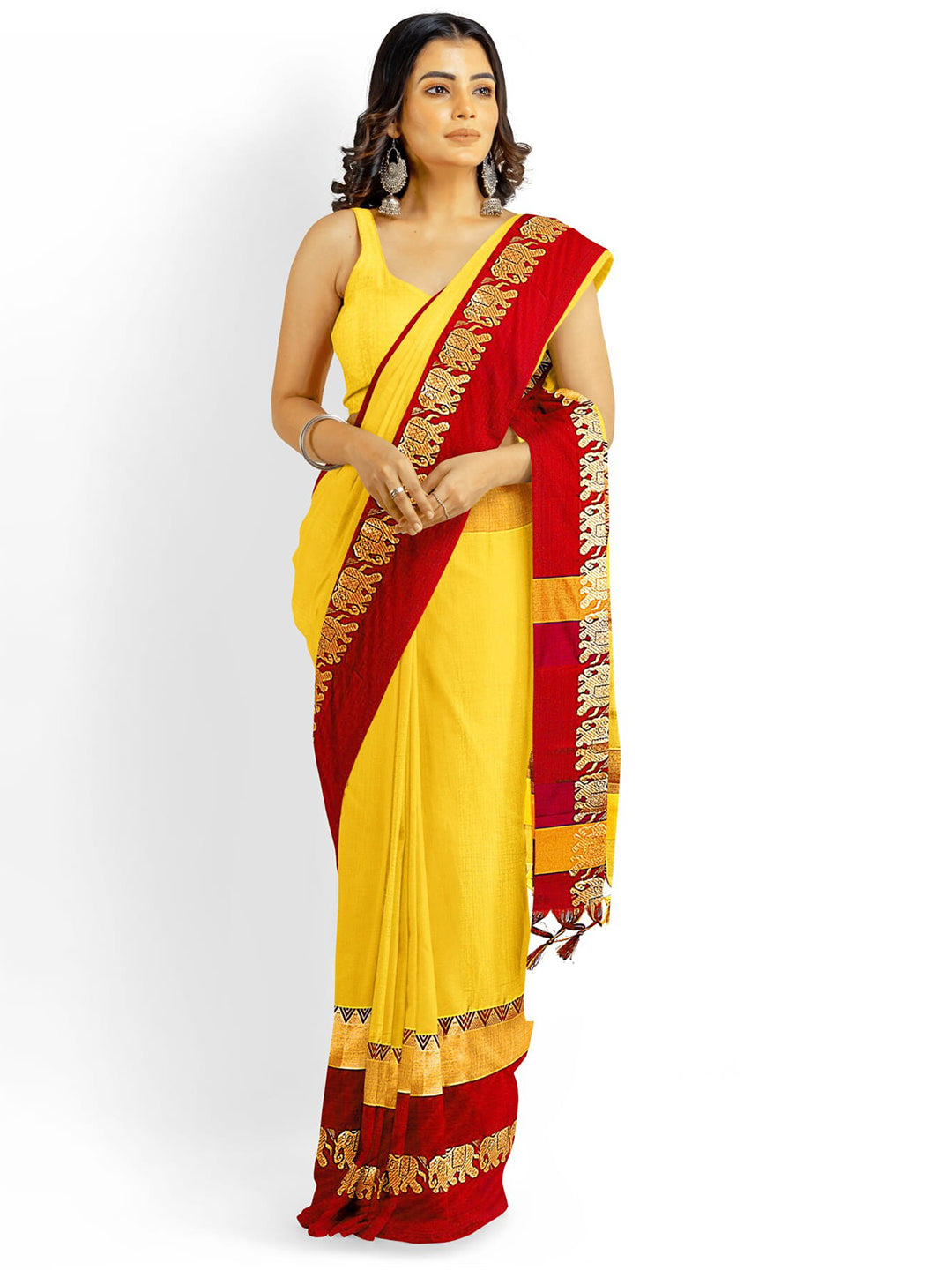 Kalini Zari Silk Cotton Banarasi Saree - Distacart