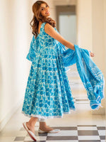 Thumbnail for Kalini Floral Printed Kurta With Trousers & Dupatta - Distacart