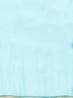 Thumbnail for Sangria Women Blue & Golden Ethnic Motifs Printed Kurta with Sharara & Dupatta - Distacart