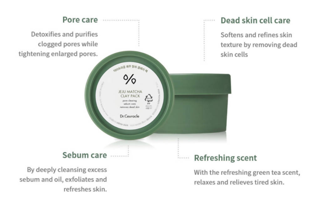 Dr.Ceuracle Jeju Matcha Clay Pack - Distacart