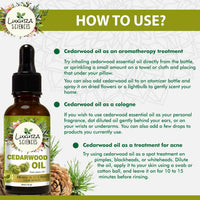 Thumbnail for Luxura Sciences Organic Cedarwood Essential Oil - Distacart