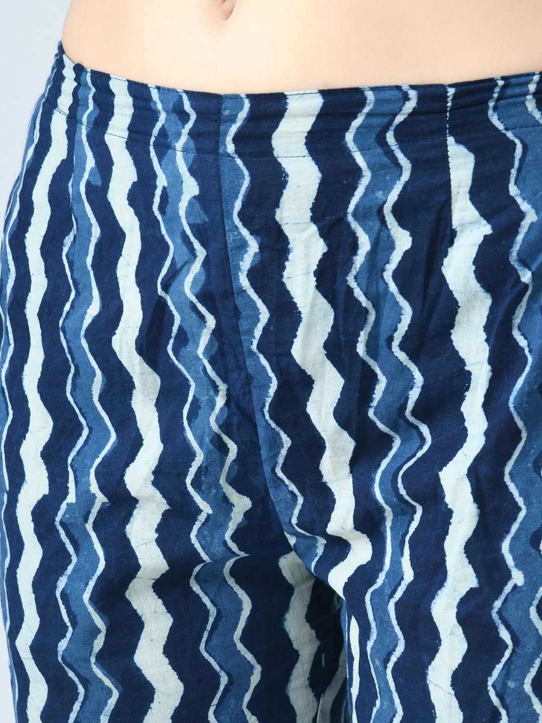 Kalini Floral Printed V Neck Pure Cotton Kurta With Trousers & Dupatta - Distacart