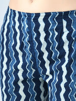 Thumbnail for Kalini Floral Printed V Neck Pure Cotton Kurta With Trousers & Dupatta - Distacart