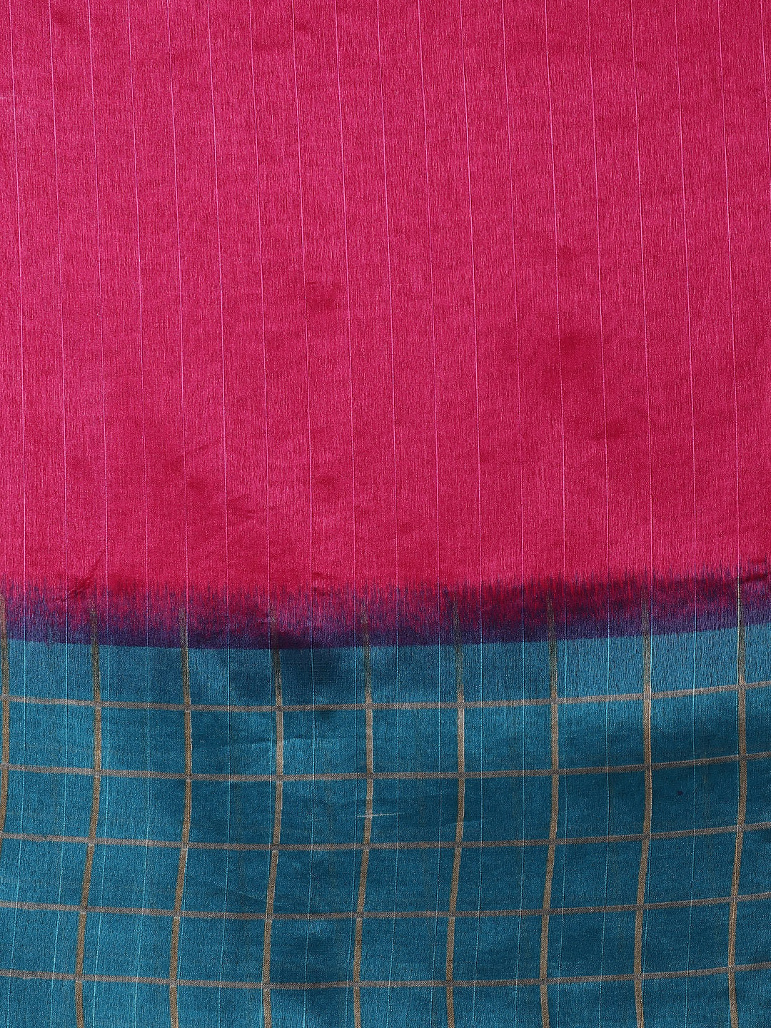 Saree Mall Pink & Purple Colourblocked Bhagalpuri Saree - Distacart