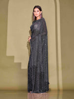 Thumbnail for Tikhi Imli Sequinned Embellished Saree - Distacart