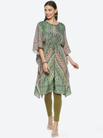 Thumbnail for Biba Ethnic Motifs Printed Kurta With Leggings - Distacart