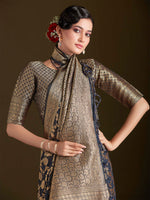 Thumbnail for Sangria Floral Woven Design Sarees - Distacart