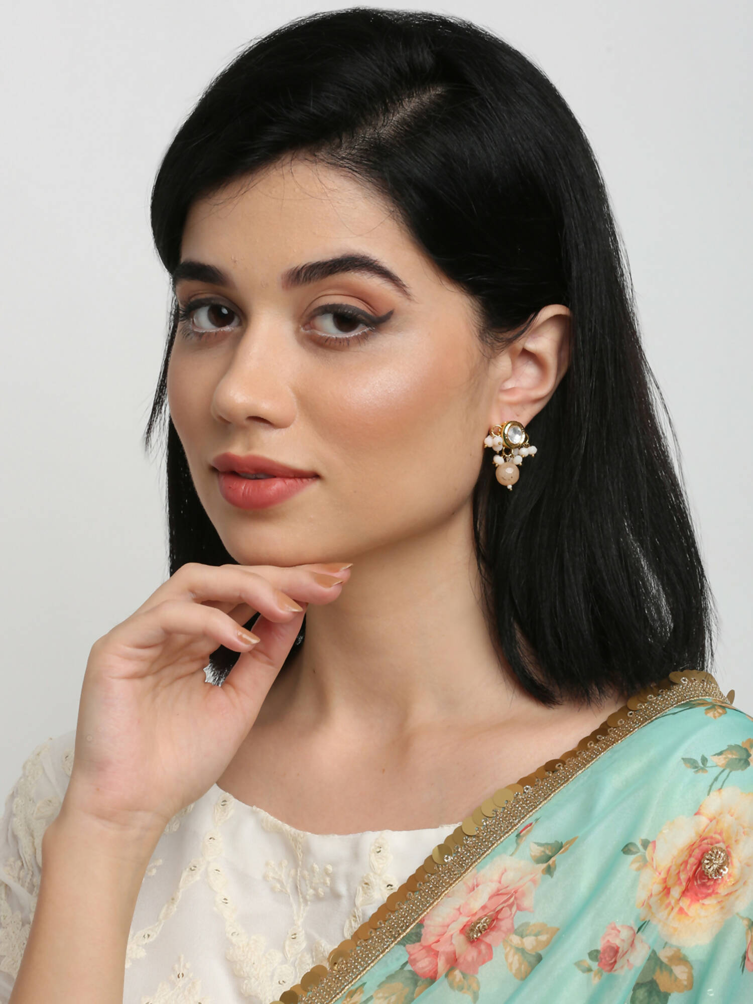 Kundan Studs - Ruby Raang - Distacart