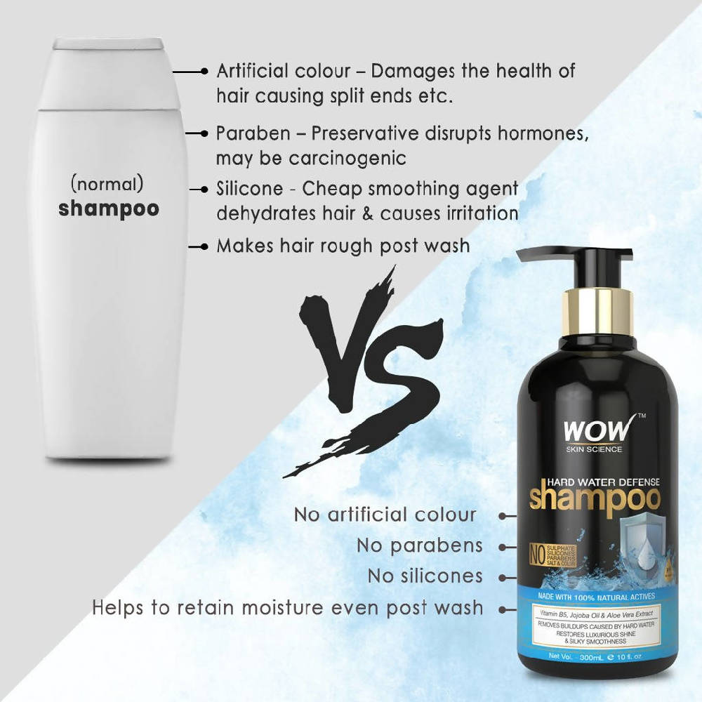 Wow Skin Science Hard Water Defense Shampoo - Distacart