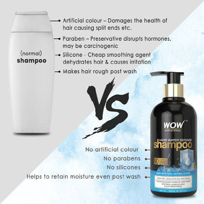Wow Skin Science Hard Water Defense Shampoo - Distacart