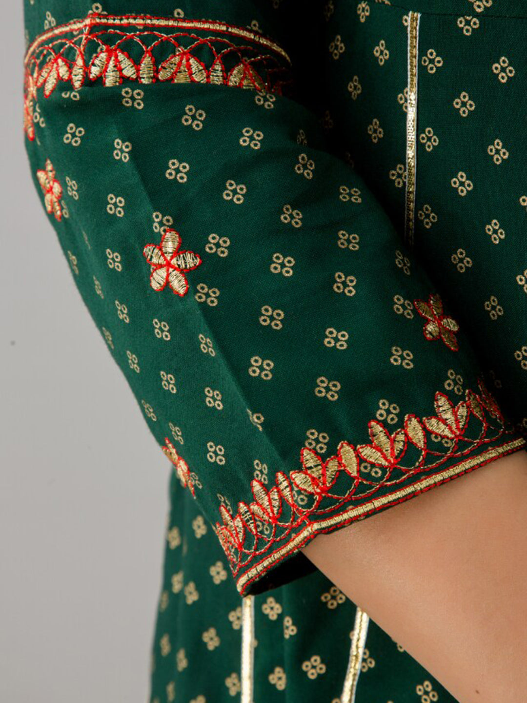 Kalini Women Green Ethnic Motifs Embroidered Anarkali Kurta - Distacart